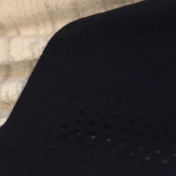 Y2K Navy 100% Cotton Crochet Mockneck Sweater - Picture 11 of 15